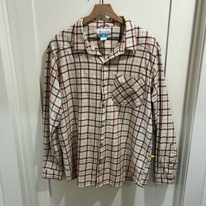 Columbia Mens XL Flannel Shirt Long Sleeve 100% Cotton Plaid Button Up